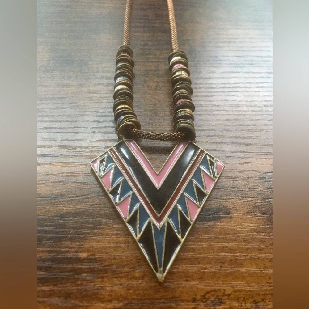 Urban Outfitters Enameled Geometric Necklace